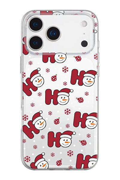 shoptocase iPhone 17 Pro Max Uyumlu Yılbaşı-3 Desenli Şeffaf Silikon Telefon ...