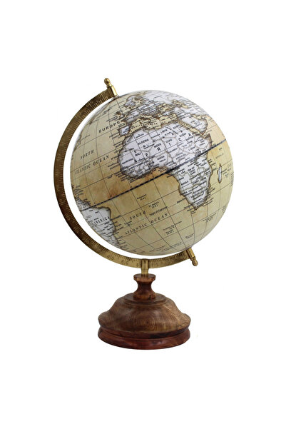 İTALFAMA Wooden Table Globe H41