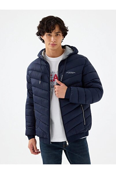 Loft Navy Blue Men's Coat Lf2040818