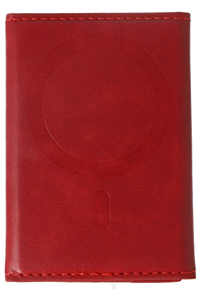 Joko Lvsqvr Tema Magsafe Leather Card Holder (00513) - Red