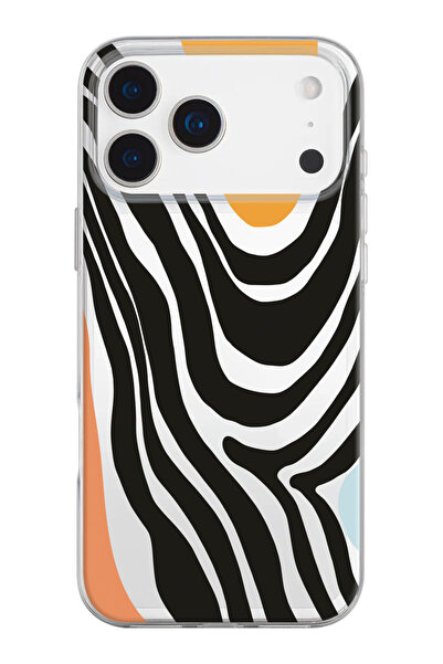 shoptocase حافظة هاتف من السيليكون الشفاف بنمط زيبرا متوافقة مع هاتف iPhone 1...