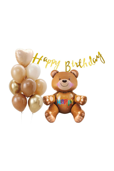 Mirific Party Set de 10 baloane de petrecere, folie metalică multicoloră, la mulți ani, TZ5339