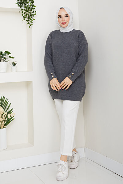 Pamuk Butik Women's Jewelled Sleeve Tunic