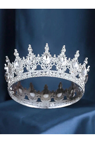 Inovius Diadema (Coronita) Mireasa cu Strasuri - Argintie - 287833