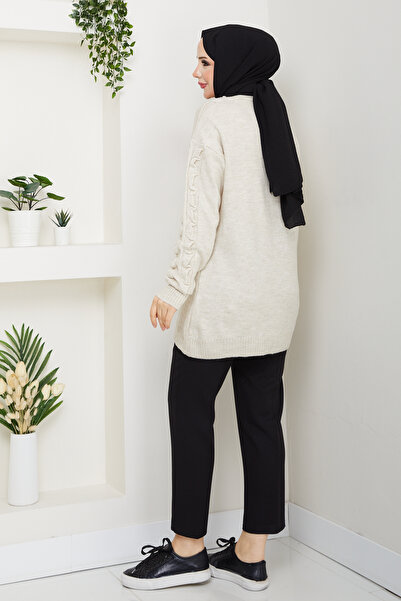 Pamuk Butik Women's Jewelled Sleeve Tunic