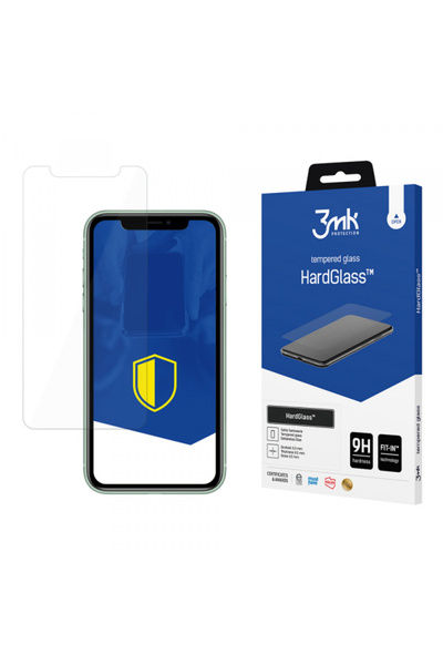 Apple 3MK HardGlass Screen Protector for iPhone 11 / XR, Tempered Glass, Full...