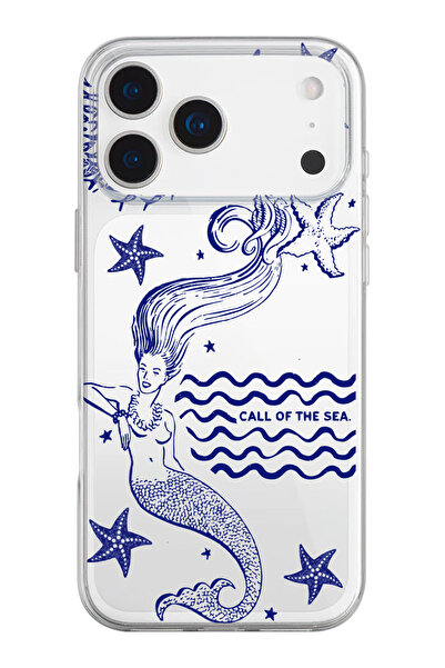 shoptocase حافظة هاتف من السيليكون الشفاف بنمط حورية البحر متوافقة مع هاتف iP...