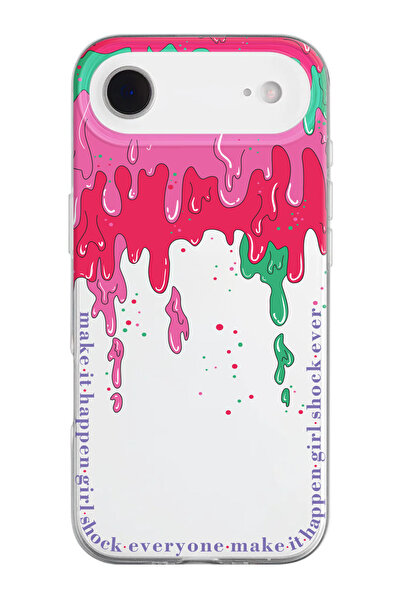 shoptocase حافظة هاتف من السيليكون الشفاف بنمط الآيس كريم متوافقة مع هاتف iPh...