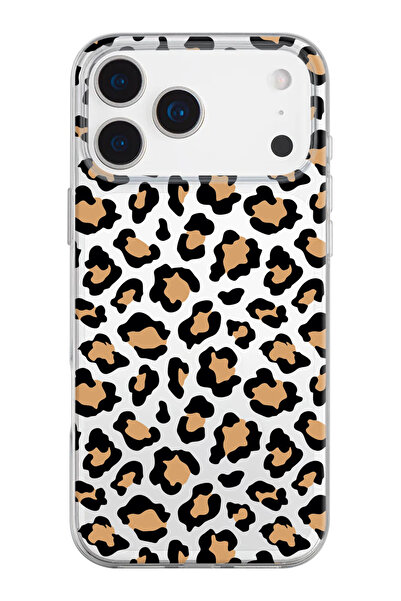 shoptocase حافظة هاتف من السيليكون الشفاف بنمط الفهد متوافقة مع هاتف iPhone 1...