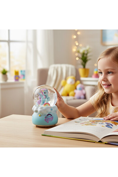 keyfim shop MY LİTTLE PONY UNICORN Büyük Boy Püskürtmeli Müzikli Işıklı Kar K...