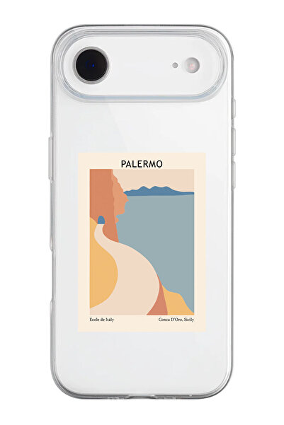 shoptocase iPhone 17 Air Compatible Palermo Italy Patterned Transparent Silic...