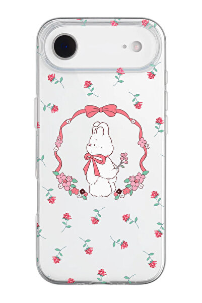 shoptocase iPhone 17 Air Compatible Ribbon Bear Patterned Transparent Silicon...