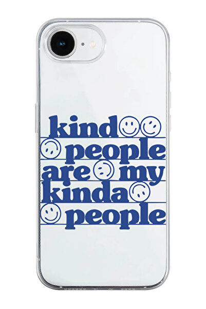 shoptocase حافظة هاتف من السيليكون الشفاف بنمط Kind People متوافقة مع iPhone 16E