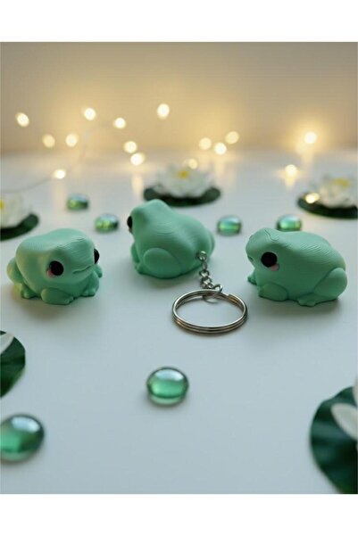 Nycruin3D سلسلة مفاتيح على شكل ضفدع 1 قطعة