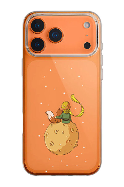 shoptocase iPhone 17 Pro Uyumlu Küçük Prens-2 Desenli Şeffaf Silikon Telefon ...