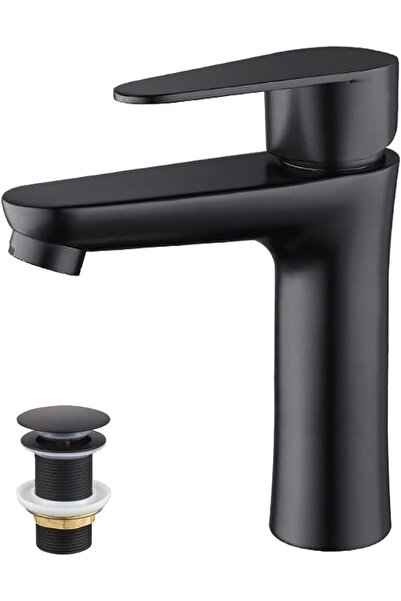 Generic Matte Black Single-Spout Deck-Mount Bathroom Sink Faucet, Single Handle