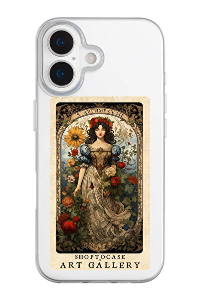 shoptocase iPhone 17 Uyumlu Art Gallery Desenli Şeffaf Silikon Telefon Kılıfı