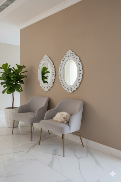 Generic Elegant mirror set with a luxurious frame, adding a touch of sophistication to any space. 72 x 57 cm