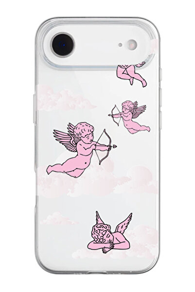 shoptocase iPhone 17 Air Compatible Eros Patterned Transparent Silicone Phone Case