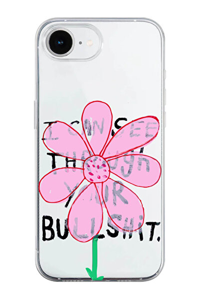 shoptocase iPhone 16E Uyumlu Gerçekleri Göster Desenli Şeffaf Silikon Telefon...