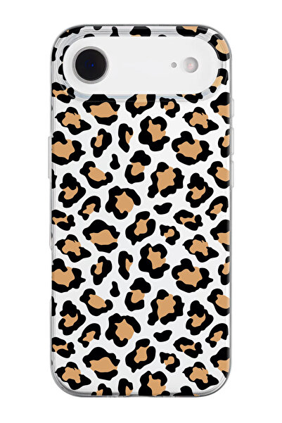 shoptocase iPhone 17 Air Compatible Leopard Pattern Transparent Silicone Phon...
