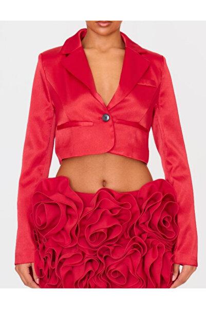 Pretty Little Thing PRETTYLITTLETHING jacket, red