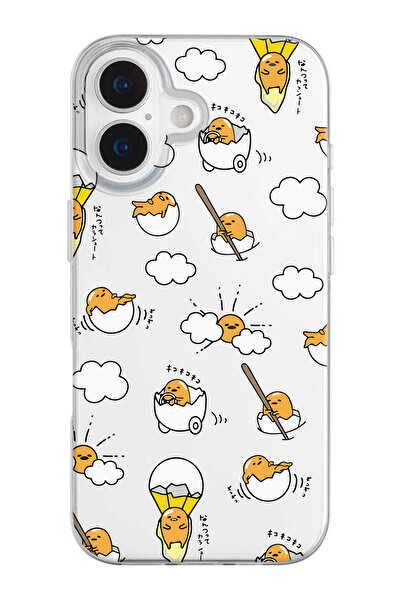 shoptocase iPhone 17 Compatible Egg Yummy Patterned Transparent Silicone Phone Case