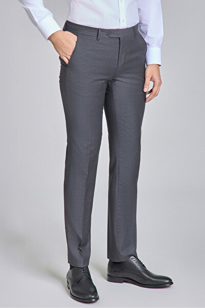 Bisse Füme Yün Dokuma Klasik Erkek Pantolon