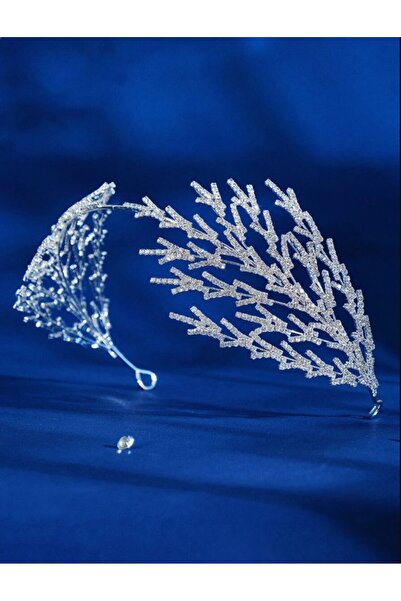 Inovius Diadema (Coronita) Mireasa cu Strasuri tip Bentita - 36 cm