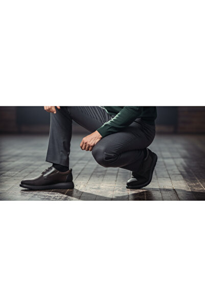 Growish Gr0442 Genuine Nubuck Leather Dark Brown Heelless Eva Sole Top Quality Classic Sneakers