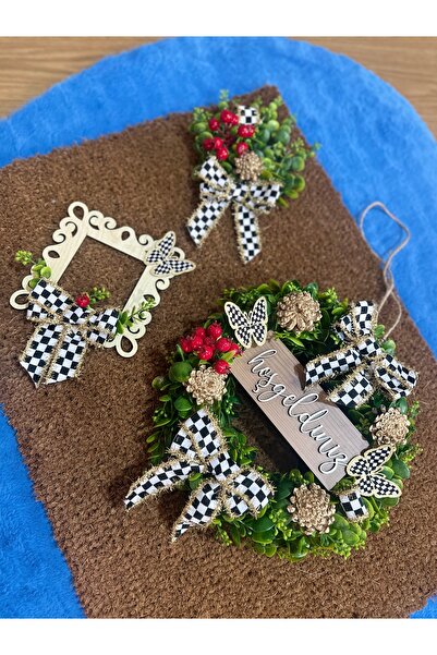 Marrone Special Cut 80*50 Large Size Doormat Set of 3 with Kokinal