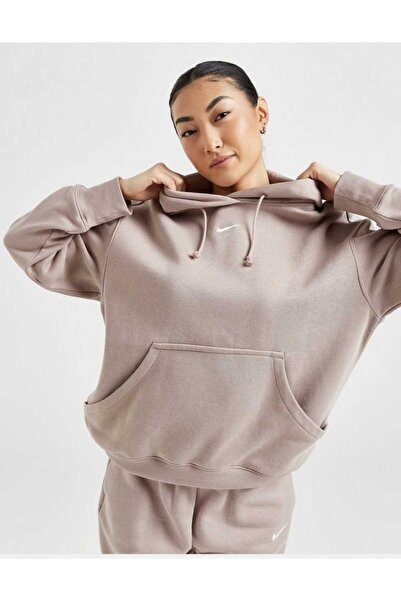 Nike NSW Phoenix Fleece Oversized Bol Kalıp Kadın Sweatshirt (Blue Sportswear )