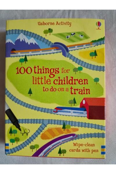 Usborne 100 Things for Little Children to Do on a Train (Usborne Activity Cards) Carduri cu activitati