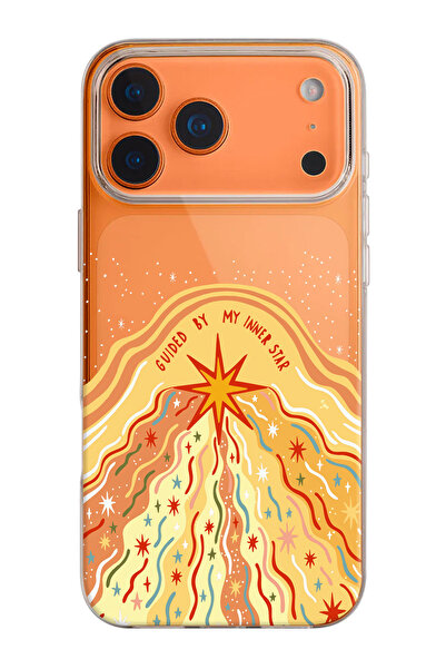 shoptocase iPhone 17 Pro Uyumlu Winner Star Desenli Şeffaf Silikon Telefon Kı...