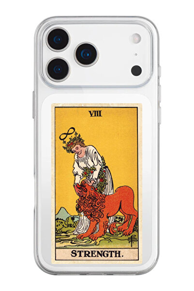 shoptocase حافظة هاتف من السيليكون الشفاف بنمط The Strenght Tarot متوافقة مع ...