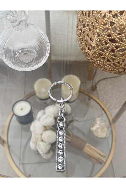 Bellinzona İ HARF Breloc și pandantiv din oțel cu zirconiu