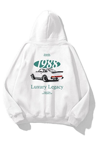Trendiz Unisex Luxury Legacy Sweatshirt Beyaz
