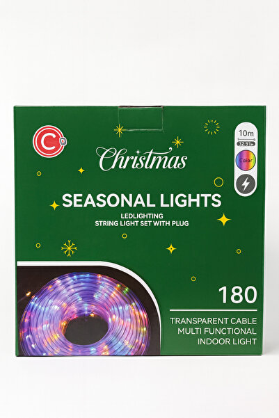OEM LED Christmas Hose Installation, 180 LEDs, 10 M, Indoor/Outdoor, 8 Modes, Multicolor