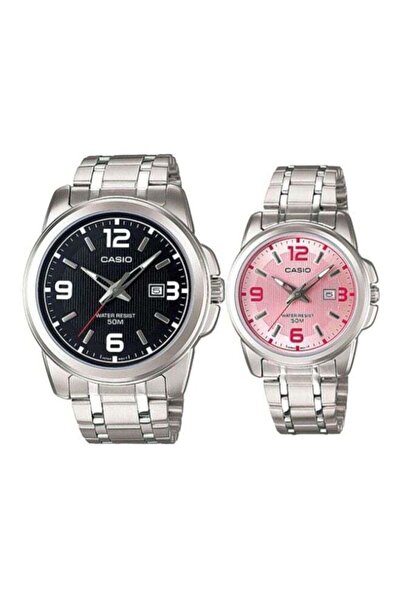 Casio Enticer Water Resistant Analog Couple Watch Set MTP-1314D-1AV/LTP-1314D-5AV