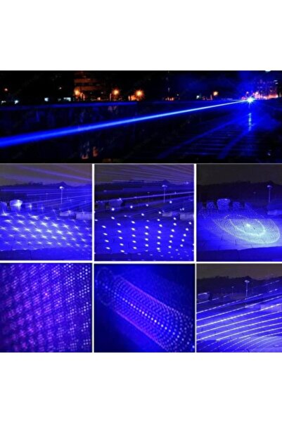 Generic Blue Burning Laser Flashlight, High Powered Long Distance Flashlight for Hiking and Camping, Hiking,