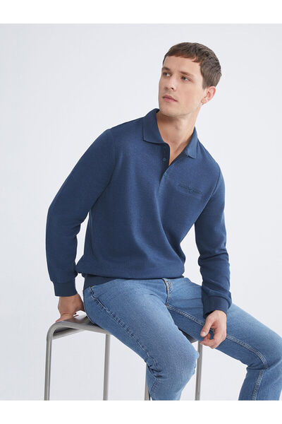 LC Waikiki Ανδρικό φούτερ με μακρυμάνικο λαιμό πόλο