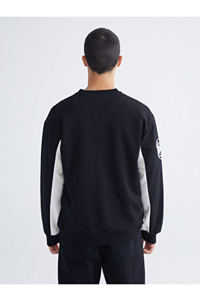 LC Waikiki Ανδρικό φούτερ με στάμπα Crew Neck
