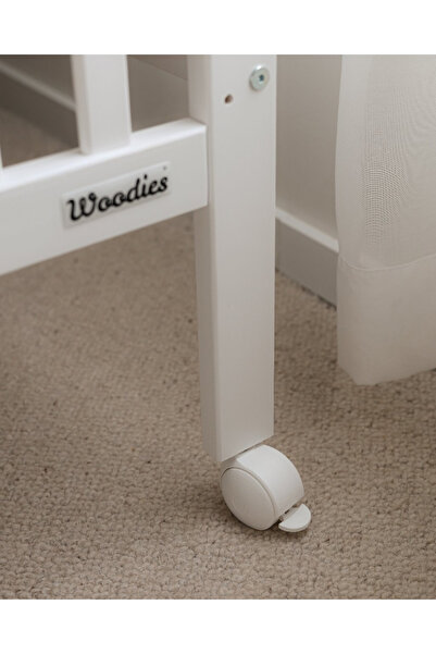 OEM Set rotile pentru pătuț Woodies, 120 x 60 cm, alb