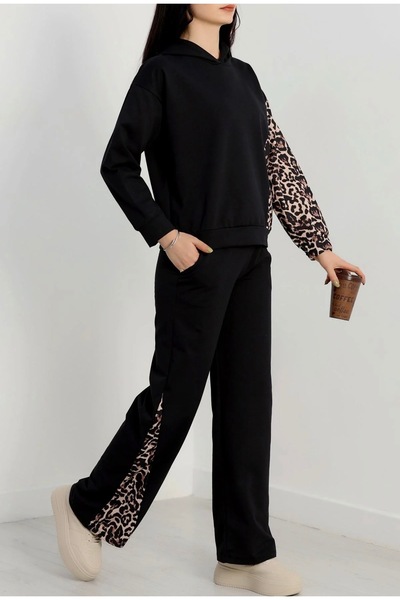 DuRu LiNe ✨Duru Line 2 İplik -Leopar Eşofman Takımı | Esnek Kumaş, Modern Kesim