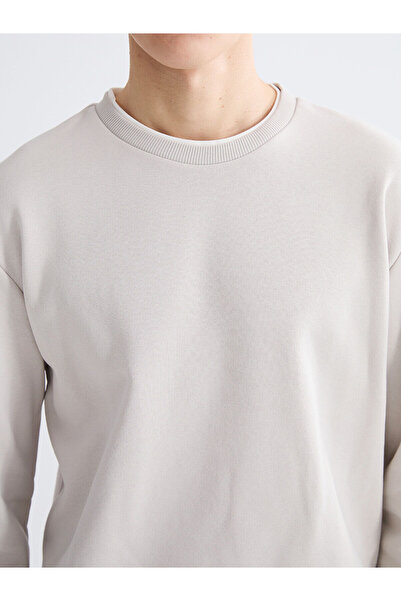 LC Waikiki Ανδρικό φούτερ με λαιμόκοψη με χοντρό πάτο