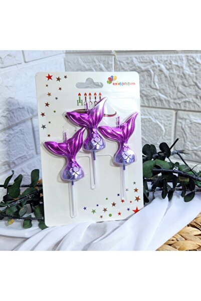 Hayaller Dükkanı Mermaid Tail 3-Piece Candle-