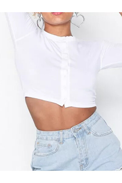 Missguided Missguided button-down blouse, white