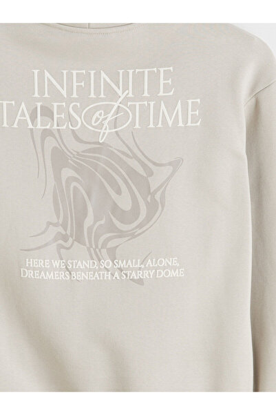 LC Waikiki με τύπωμα Ανδρικό χοντρό φούτερ με κουκούλα