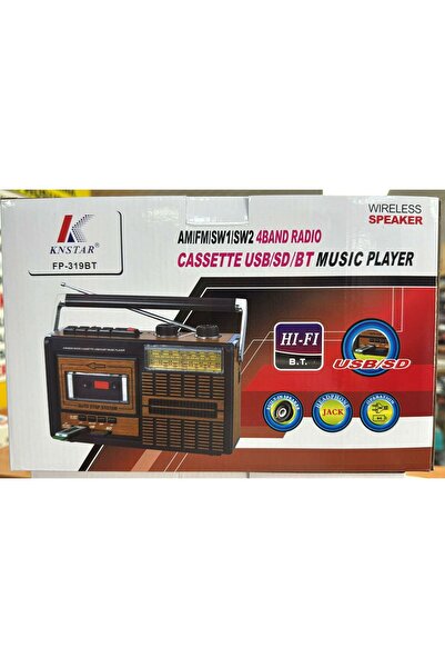 Genel Markalar FP-319BT BLUETOOTH USB NOSTALJİK KASETLİ RADYO