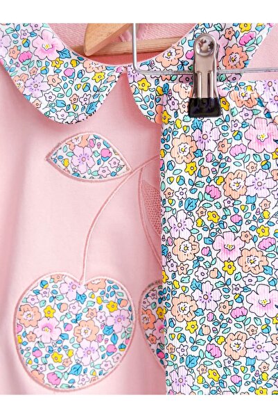 Pinkitokids Peter Pan collar Floral Girl's Set